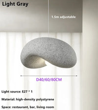 Lustre design façon japonais arrondi
