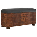 2PCS Storage Benches with cuship for Living Room Room Entryway Storage Ottoman for Blankets, Storage Toys rtan Woven