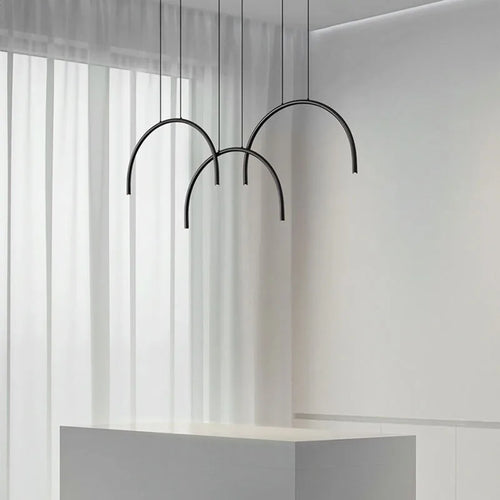 suspension modernes en laiton doré 2/4/6 led hauteur réglable