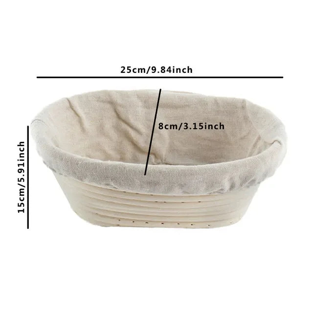 corbeille à pain en rotin panier de fermentation indonésien tissé - vue 19 sur 19