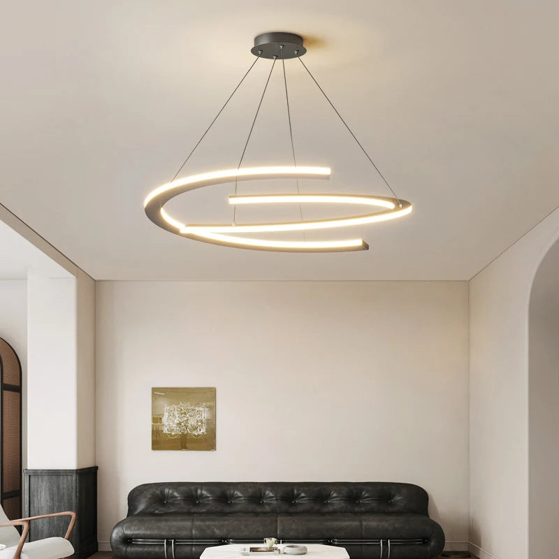 Lustre moderne pour salon - vue 6 sur 8