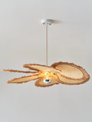 Minimalist floral woven grass chandelier for indoor use