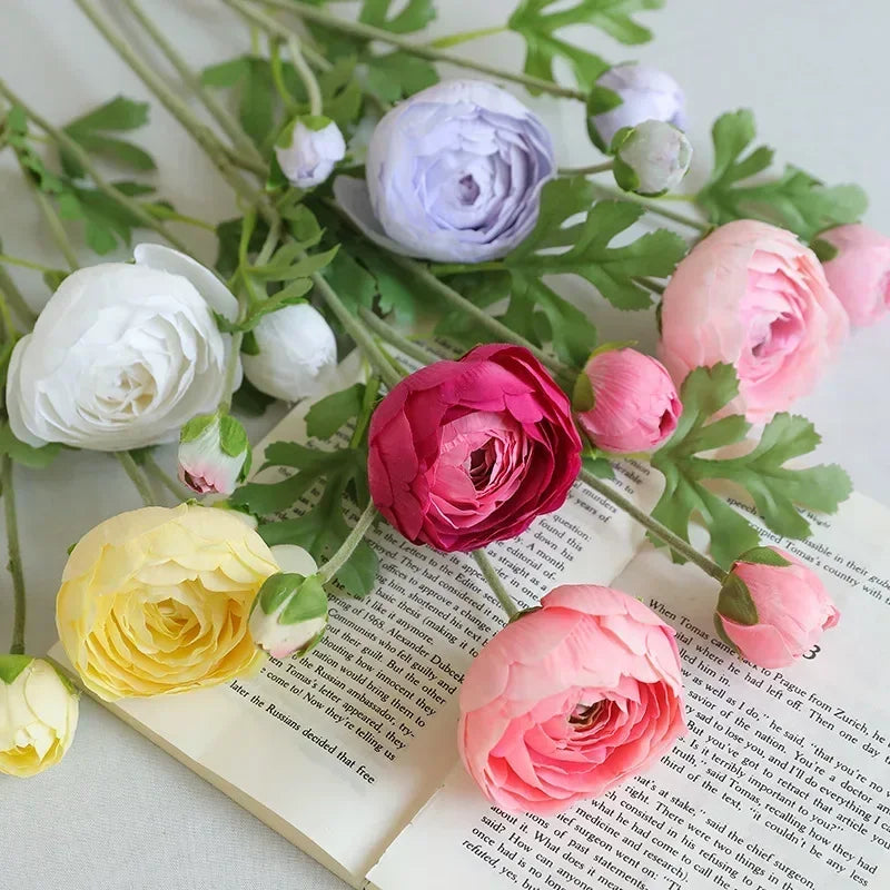 fleurs artificielles en soie pour décoration de jardin et balcon - vue 6 sur 12