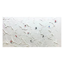 Custom Hand-painted Oil Painting Skiing, White Snow Scene, Living Room Decorative Painting Abstract Knife Painting Thick Texture