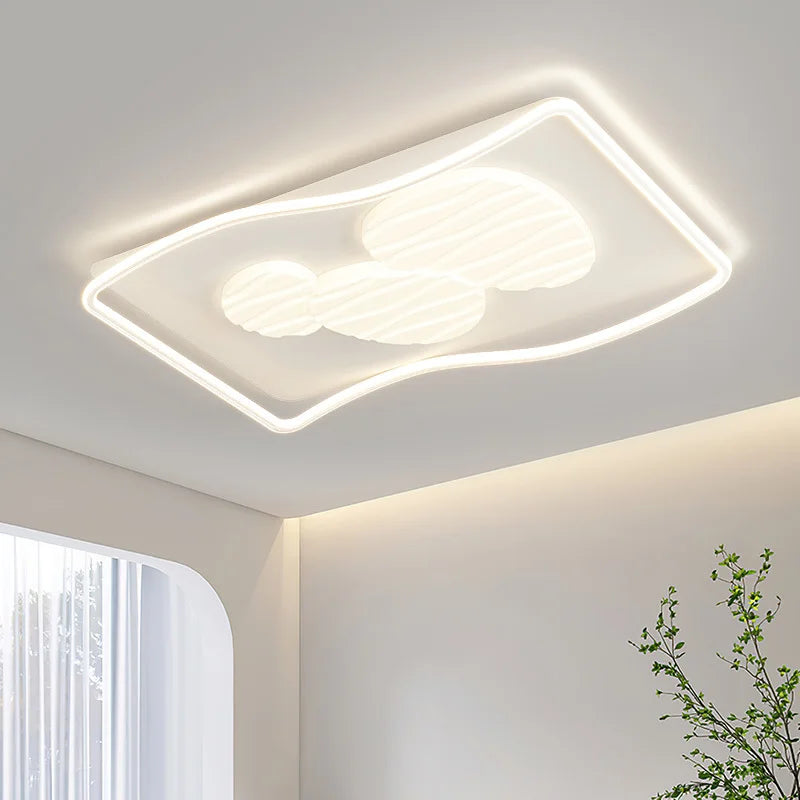 plafonnier moderne rectangulaire pour éclairage intérieur et extérieur - vue 4 sur 10