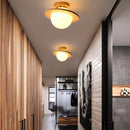 solid wood LED ceiling light modern minimalist design