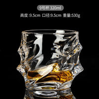 Verres en cristal relief pour whisky bière vin