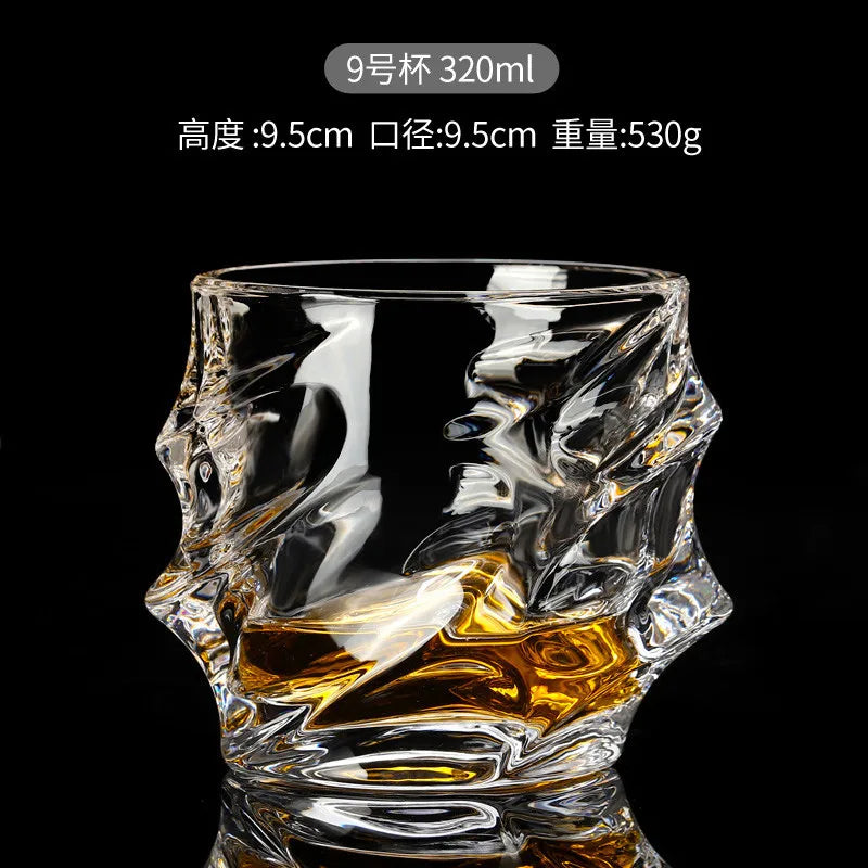 Verres en cristal relief pour whisky bière vin