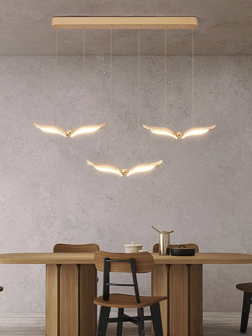 modern hanging chandelier for creative and minimalist atmosphere - vue 5 sur 9