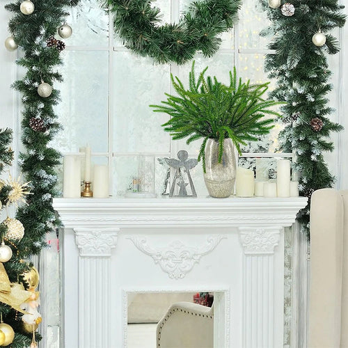 branche de pin artificielle pour décoration de noël à la maison