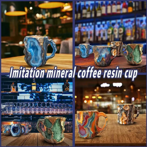 Mug en cristal effet multicolore style elegant cadeau