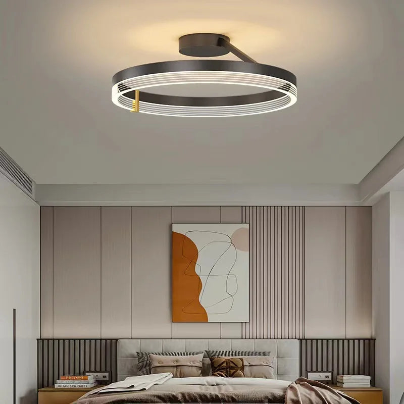 lustre led moderne pour décoration intérieure luminaire plafond - vue 5 sur 12