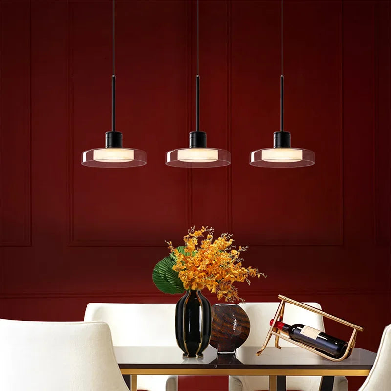 Italy Design Glass Small Chandelier for Bedroom Living Dining Room Led Pandant Light Home Decor Fixture Hanging lamp