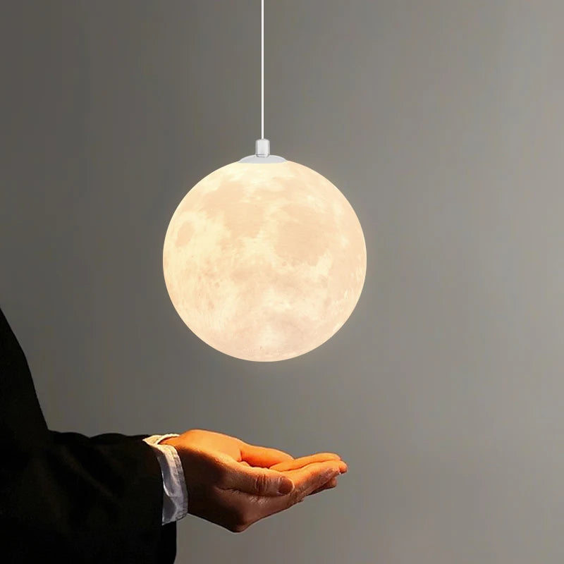 lustre nordique 3d imprimé lune pour enfants personnalisé - vue 5 sur 11