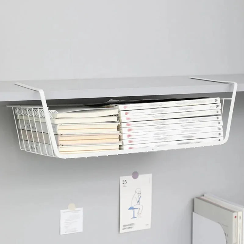 paniers de rangement suspendus en métal pour organisation polyvalente - vue 7 sur 18