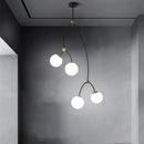 Modern minimalist nordic molecular design chandelier
