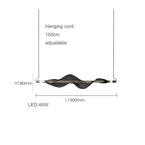 lustre artistique à led design moderne éclairage suspendu décoratif - vue 16 sur 18