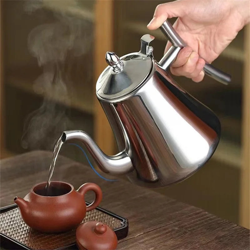 Théière acier inox poli avec infuseur filtre - vue 7 sur 7