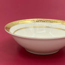 Assiette porcelaine style palais relief steak décor européen