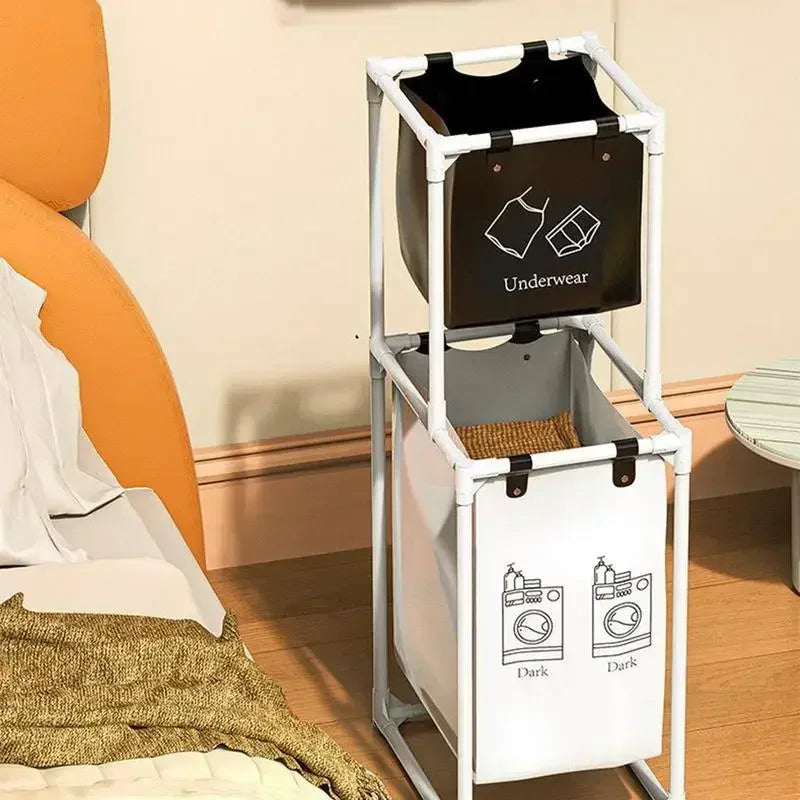 Laundry Baskets Folding laundry basket, dirty clothes storage bag, large capacity clothes basket for bathroom use - vue 5 sur 12