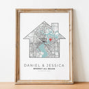 carte de ville personnalisée pour un cadeau romantique unique