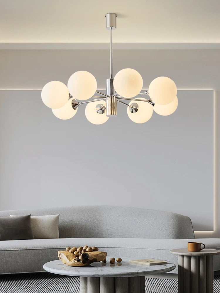 lustre design nordique moderne forme haricot magique luxe éclairage intérieur - vue 4 sur 9