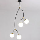 Modern minimalist nordic molecular design chandelier