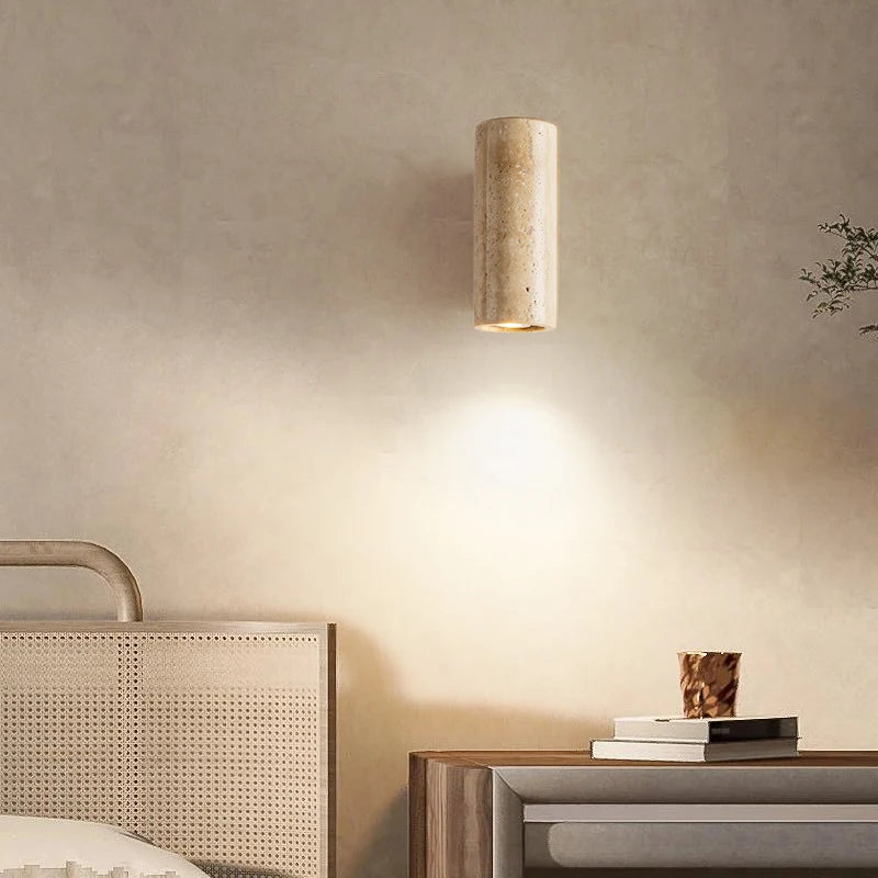 Natural Stone Wall Lamp, Retro Art, LW Decorative Lamp, Living Room, Bedroom, Corridor, Staircase Lighting - vue 2 sur 8