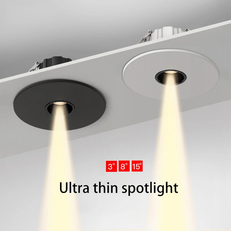 Ultra-slim recessed LED spotlight for ambient lighting - vue 1 sur 9