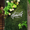 Custom Size Artificial Plant Wall Lawn, Green Plant Background Wall, Home Garden, Wedding Decoration, Plastic Lawn