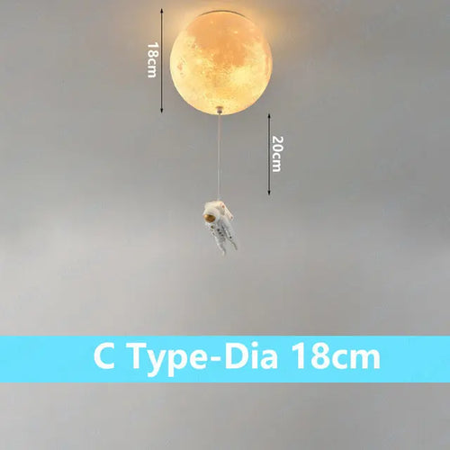 Plafonnier lunaire avec astronaute - vue 16 sur 15