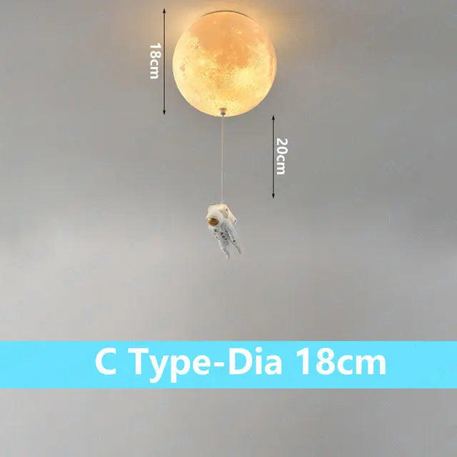 Plafonnier lunaire avec astronaute - vue 15 sur 15