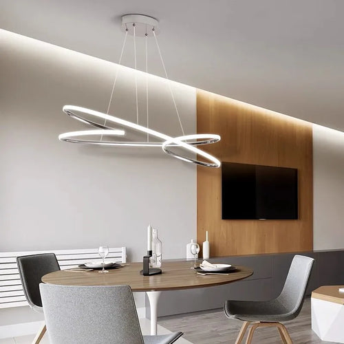 suspension led moderne pour décoration intérieure élégante et raffinée - vue 6 sur 6