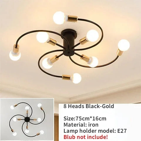 Minimalist Nordic ceiling light ideal for living room, restaurant or children's room - vue 13 sur 16