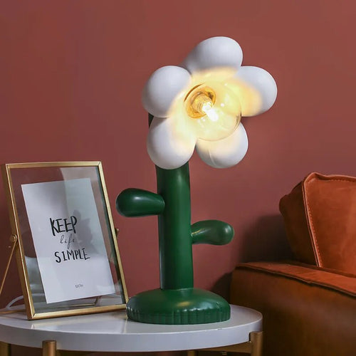 Lampe de table à fleurs créative - vue 5 sur 7