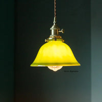 suspension led vintage en verre avec fleurs pour intérieur