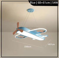 suspension LED avion moderne décorative idéale enfants