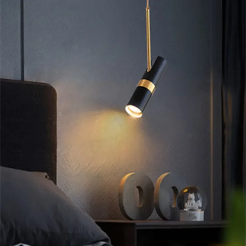 suspension nordique luxe moderne cylindrique design - vue 7 sur 8