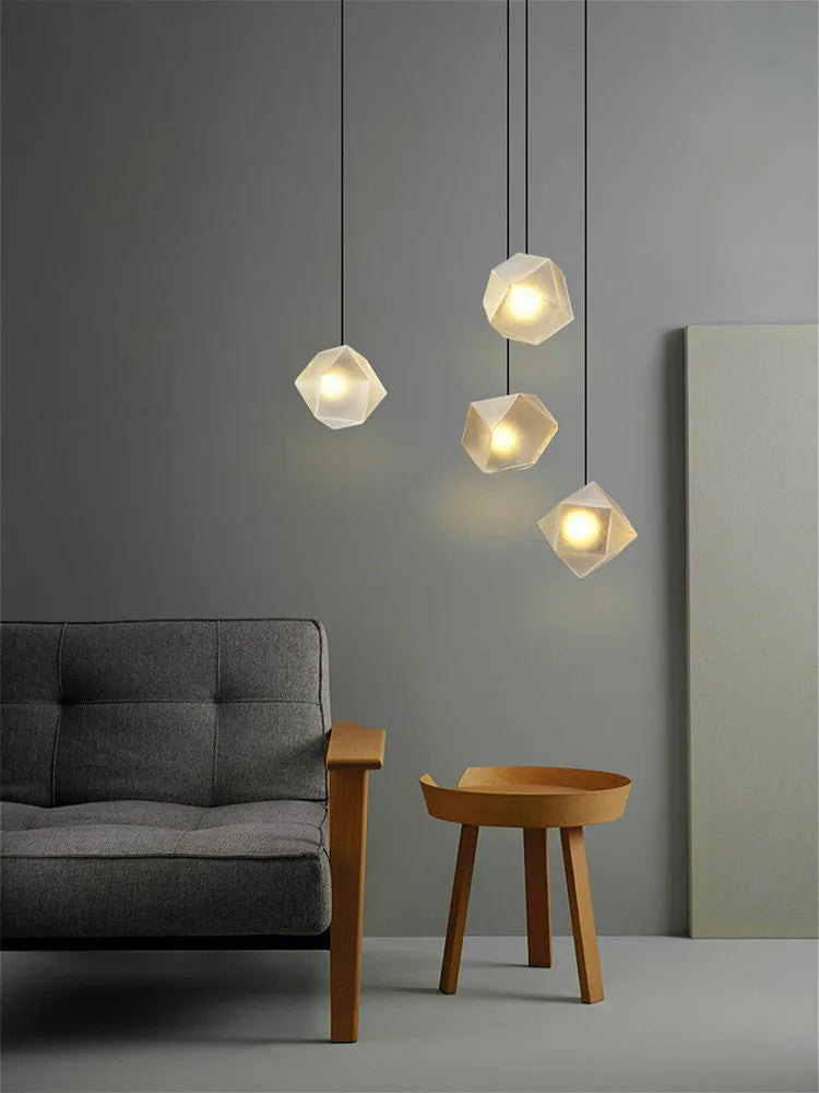 2024 Modern LED Chandelier Nordic Home Decoration  Club Front Desk Hanging Light Office Restaurant Ceiling Chandelier - vue 6 sur 12