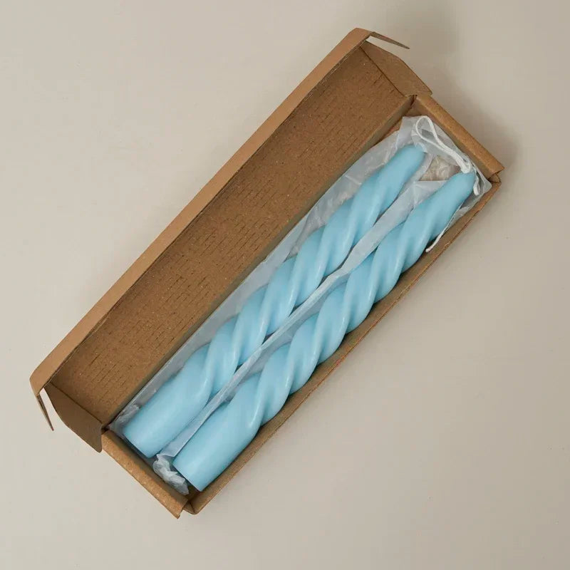 lot de 2 bougies spirales parfumées pour décoration intérieure et mariage - vue 19 sur 25