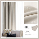 Rideau occultant plissé motif enfant salon chambre balcon