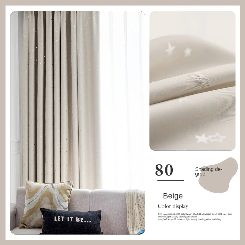 Rideau occultant plissé motif enfant salon chambre balcon