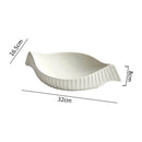 Assiettes ceramique double couche forme irreguliere style japonais
