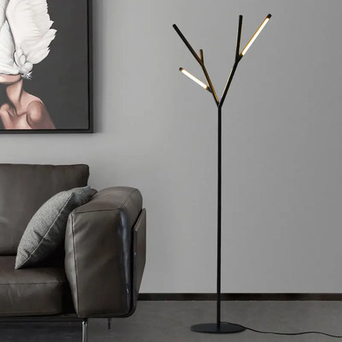 Minimalist nordic LED floor lamp for decorative ambience