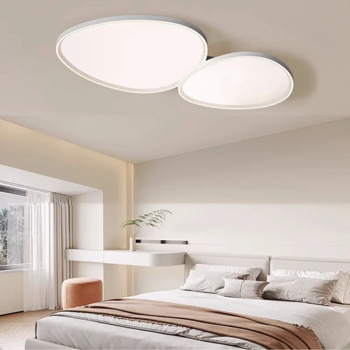 lustre led moderne minimaliste galvanisé protection yeux - vue 3 sur 12