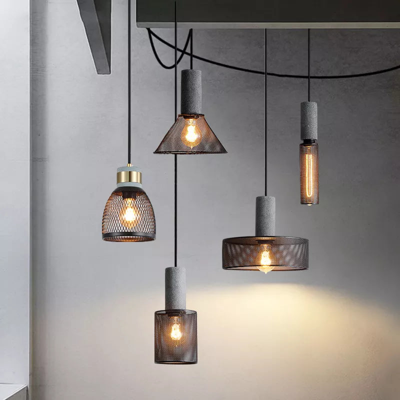 Loft Suspension lampes fer forgé led Vintage Salle à manger - vue 2 sur 12