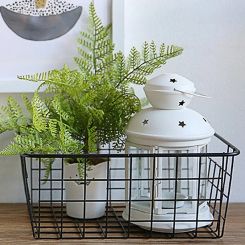 panier de rangement en métal pour organiser vos espaces - vue 6 sur 6