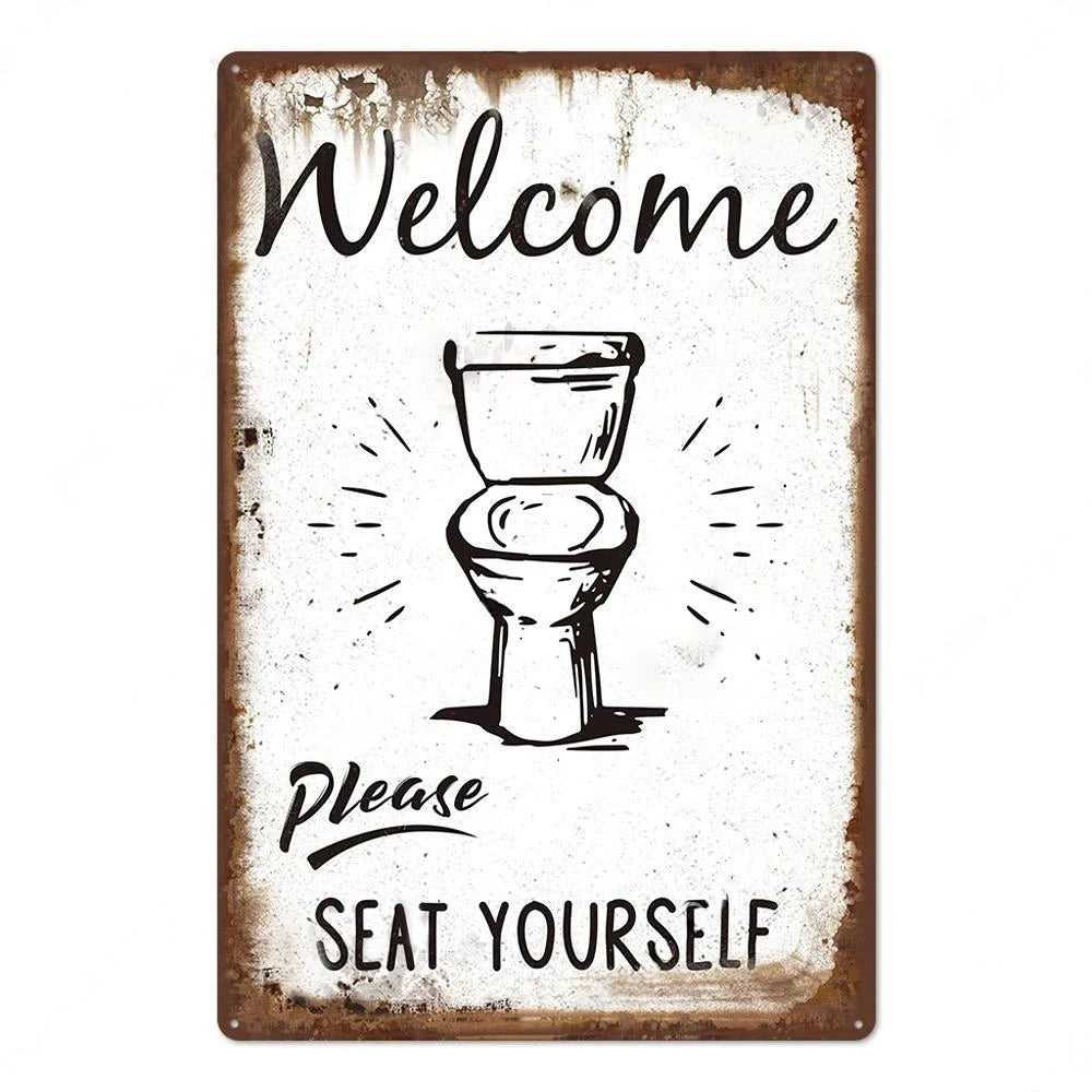 vintage tin signs for retro wall decoration