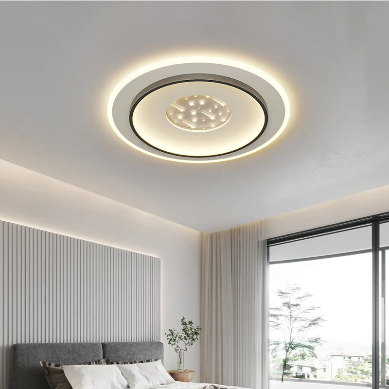 Plafond moderne à LEDs lampe pour chambre cuisine étude éclairage salon luminosité réglable Led plafonnier luminaire - vue 5 sur 16