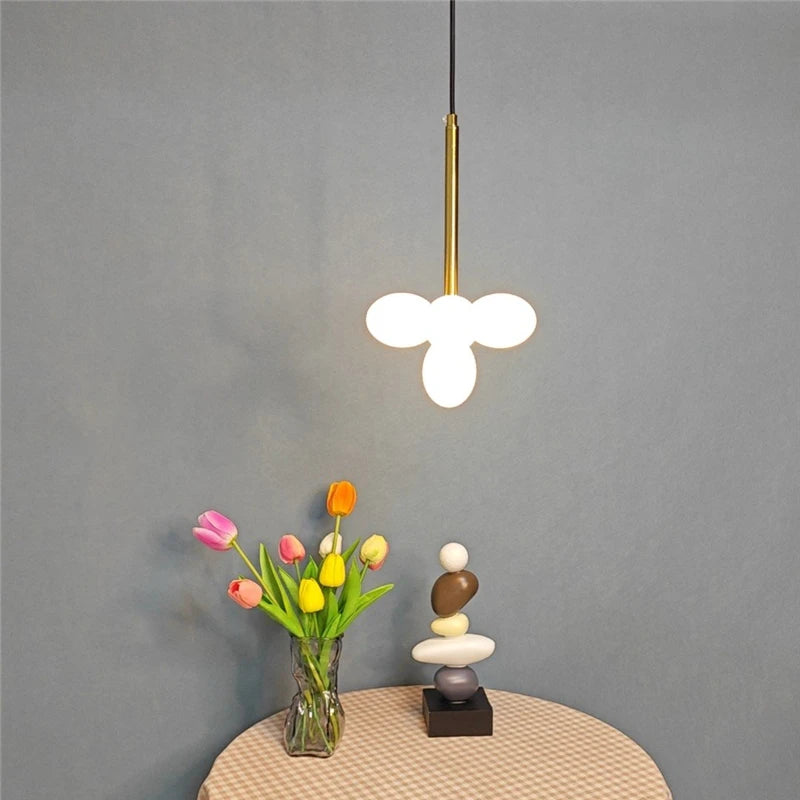 lustre minimaliste en verre design moderne pour intérieur élégant - vue 4 sur 9
